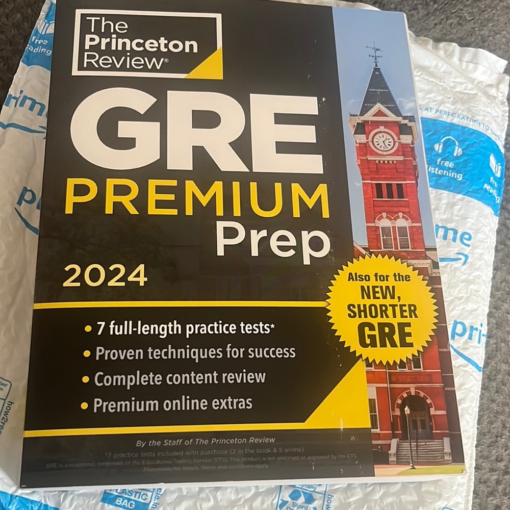 Brand new GRE Princeton review book!